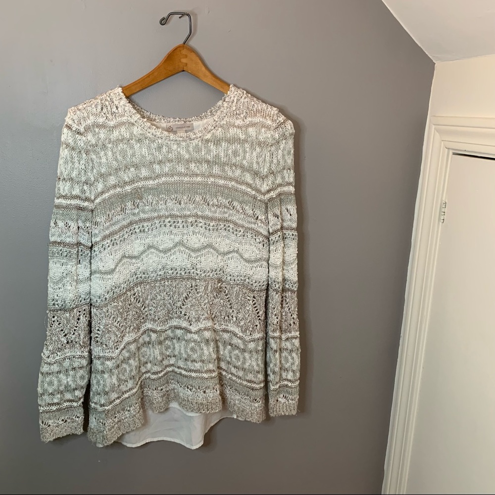 Dressbarn Patterned Layered Sweater - Picture 4 of 15